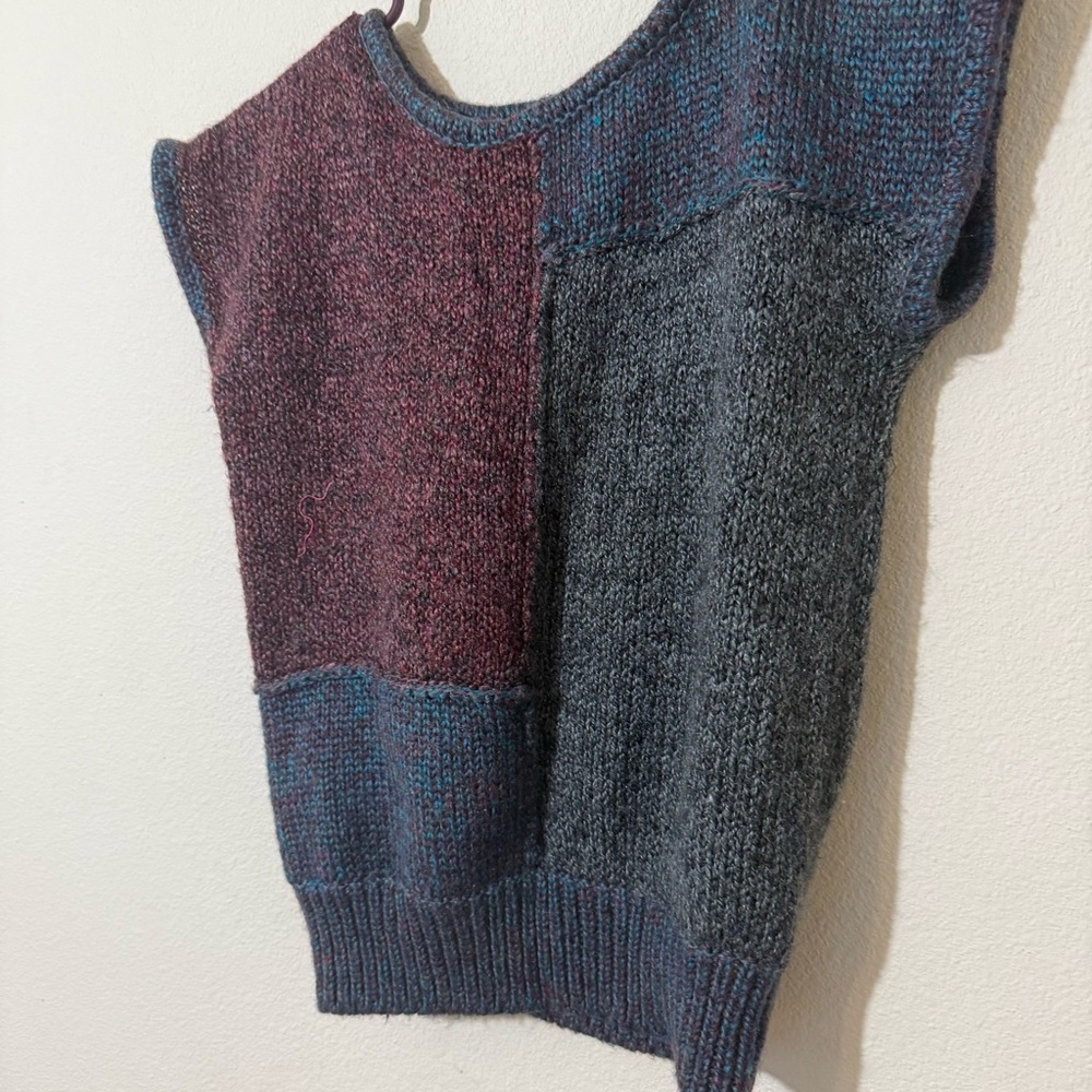 Sleeveless vintage sweater vest